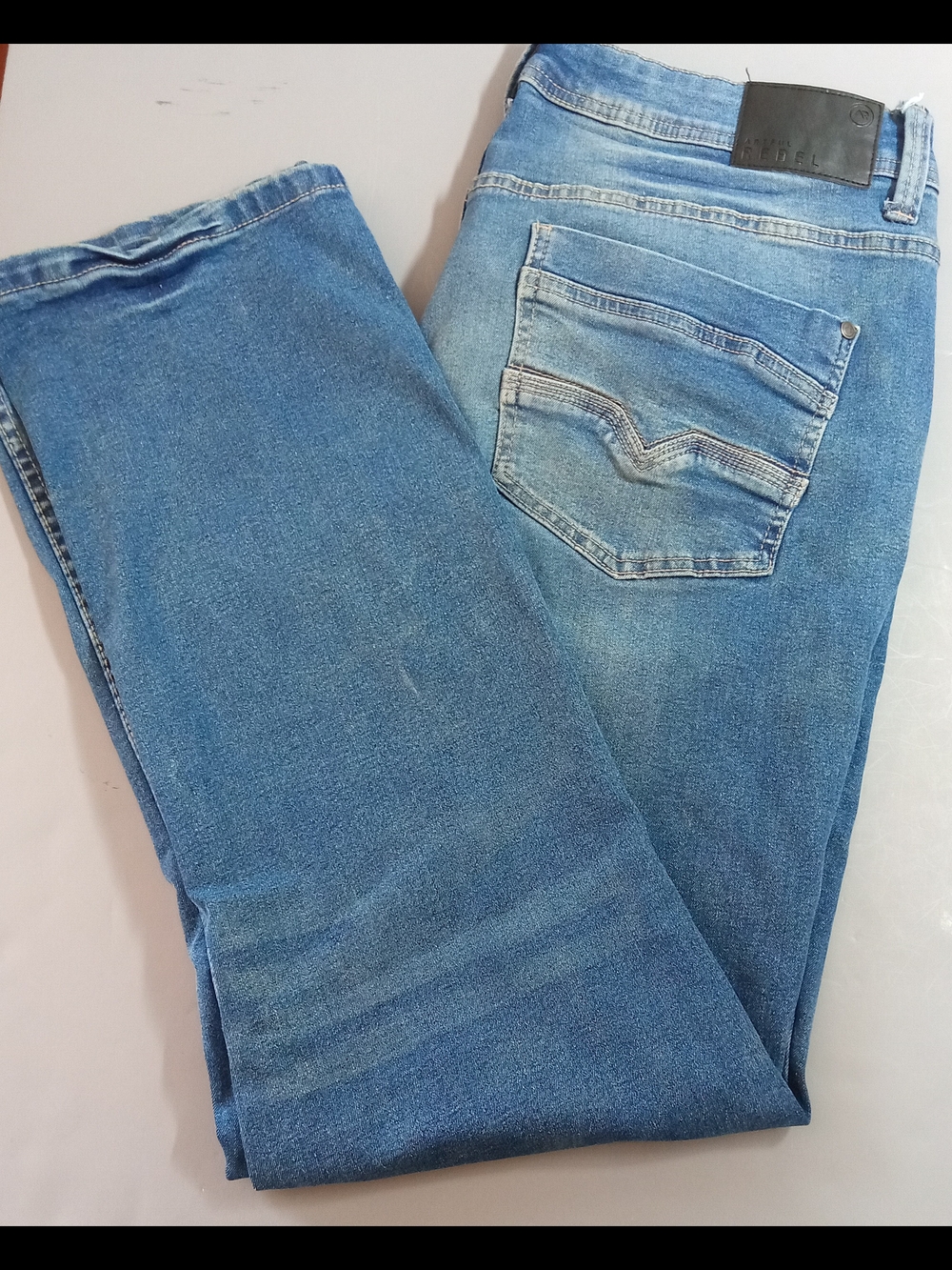Artful Rebel Classic Light Blue Denim Jeans Mens Size 34x30